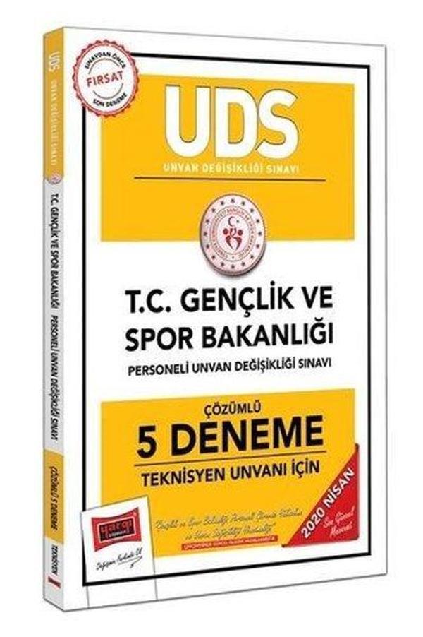 Yargı Yayınları 2020 Uds T.C. Gençlik Ve Spor Bakanlığı Teknisyen Unvanı İçin Çözümlü 5 Deneme - Yargı Yayınları - Image 1
