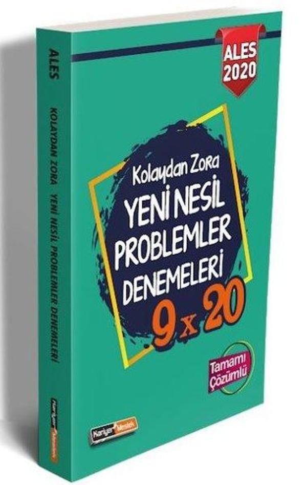 Kariyer Meslek 2020 ALES Kolayda Zora 9x20 Yeni Nesil Problemler Çözümlü Denemeleri - Kariyer Meslek - Image 1