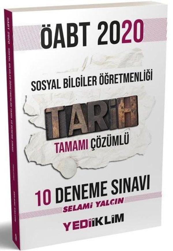 2020 ÖABT Sosyal Bilgiler Öğretmenliği Tamamı Çözümlü 10 Deneme Sınavı - Yediiklim Yayınları - Image 1