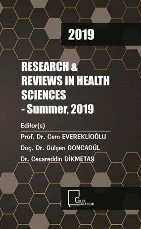 2019 Research Reviews in Health Sciences - Gece Akademi - Image 1