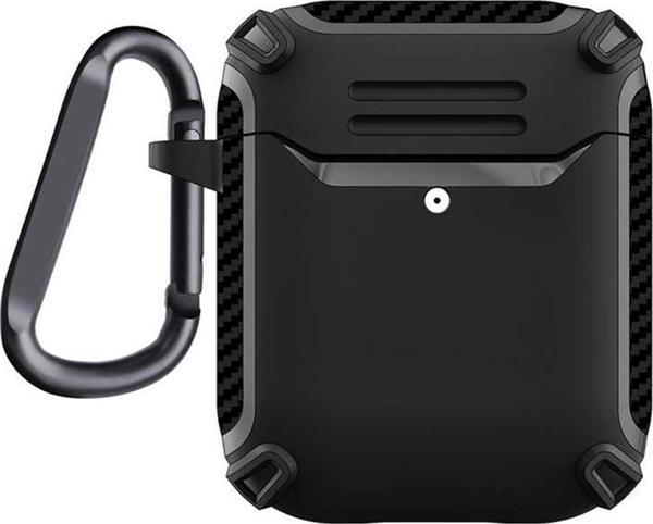 Microsonic Apple AirPods 1. Nesil / 2. Nesil Legacy Cube Kılıf Siyah - Image 1