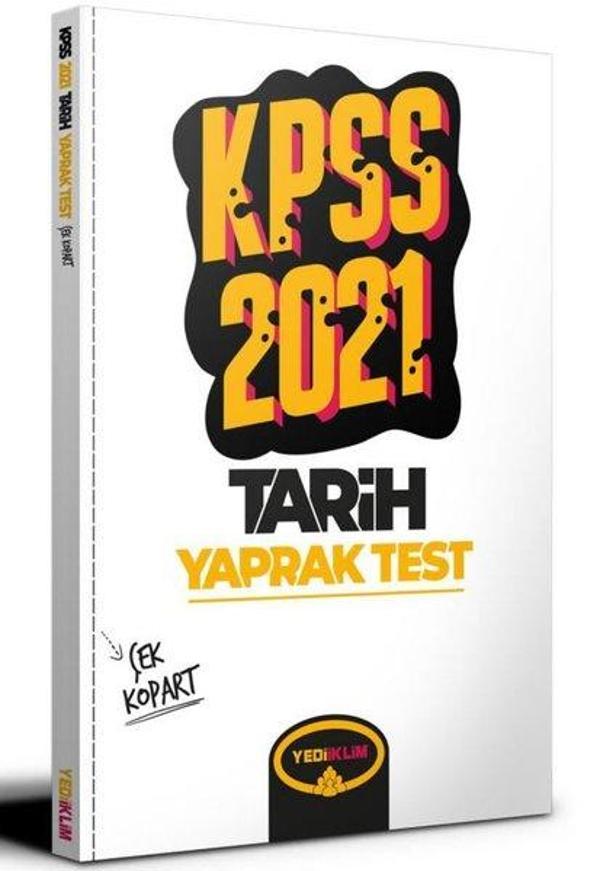 2021 KPSS Genel Kültür Tarih Çek Kopart Yaprak Test - Yediiklim Yayınları - Image 1