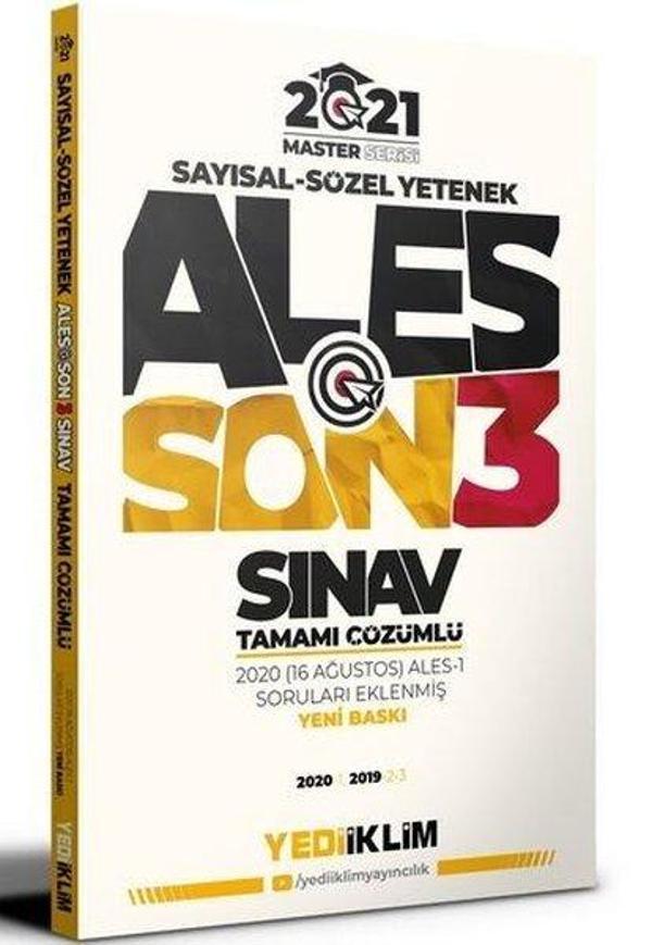 2021 Master Serisi ALES Son 3 Sınav Tamamı Çözümlü Çıkmış Sorular - Yediiklim Yayınları - Image 1