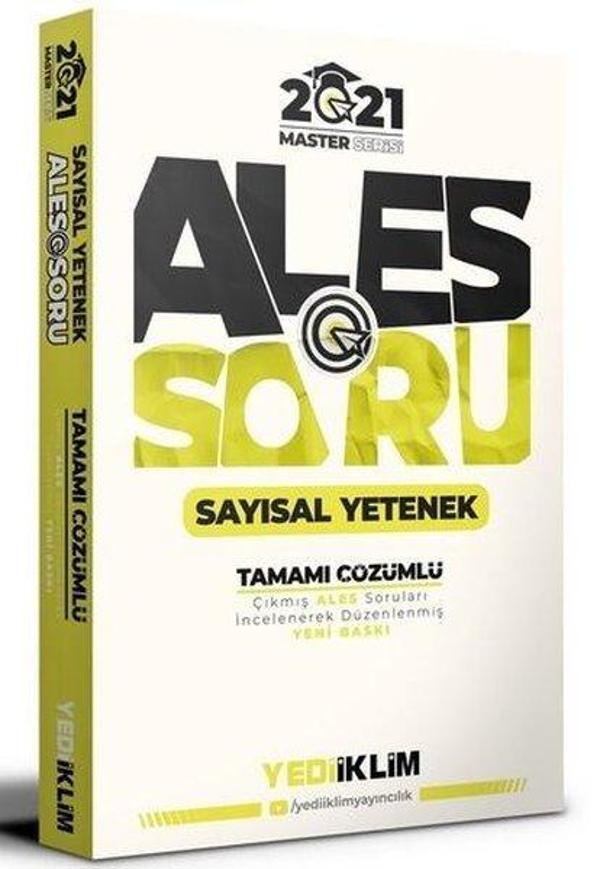2021 Master Serisi ALES Sayısal Yetenek Tamamı Çözümlü Soru Bankası - Yediiklim Yayınları - Image 1