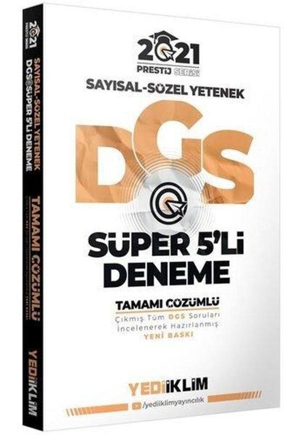 2021 Prestij Serisi DGS Tamamı Çözümlü Süper 5 Deneme - Yediiklim Yayınları - Image 1