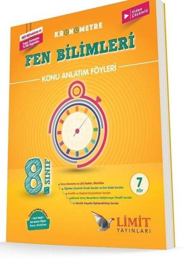8.Sınıf Kronometre Fen Bilimleri Konu Anlatım Föyü - Limit Yayınları - Image 1