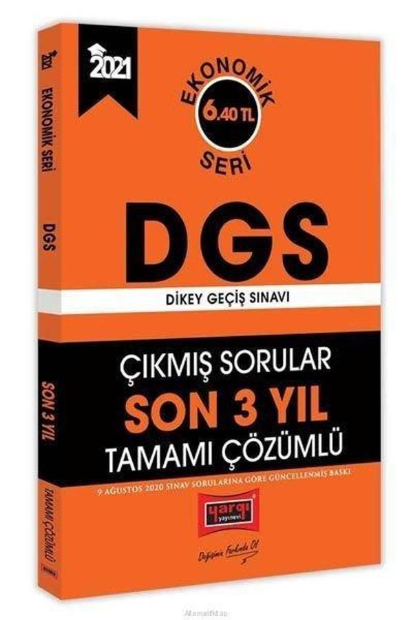 2021 DGS Son 3 Yıl Tamamı Çözümlü Çıkmış Sorular Ekonomik Seri - Yargı Yayınları - Image 1