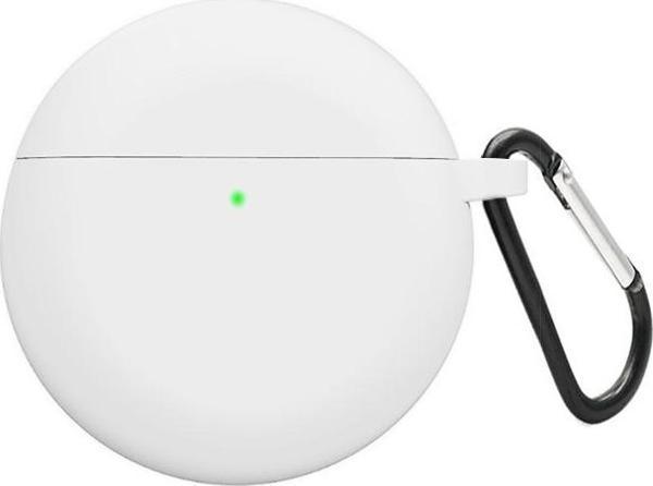 Microsonic Huawei FreeBuds 4 Mat Silikon Kılıf Beyaz - Image 1