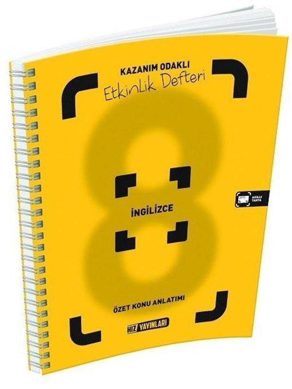 8. Sınıf İngilizce Etkinlik Defteri - Özet Konu Anlatımı - Hız Yayınları - Image 1