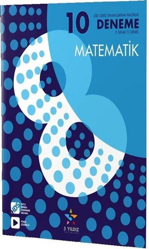 8.Sınıf LGS Matematik 10'lu Deneme - 5 Yıldız Yayınları - Image 1