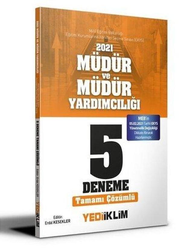 2021 MEB EKYS Müdür ve Müdür Yardımcılığı Tamamı Çözümlü 5 Deneme - Yediiklim Yayınları - Image 1