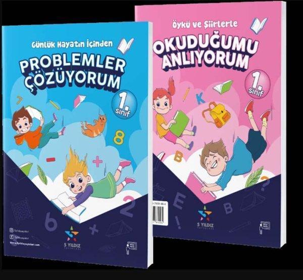 1.Sınıf Türkçe-Matematik Okuduğumu Anlıyorum Problemler Çözüyorum - 5 Yıldız Yayınları - Image 1