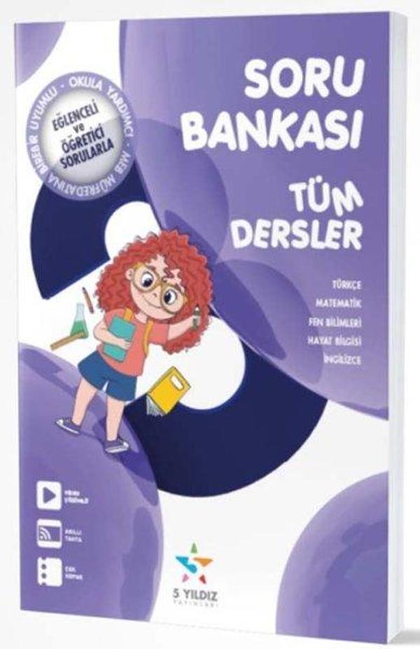 3.Sınıf Tüm Dersler Soru Bankası - 5 Yıldız Yayınları - Image 1