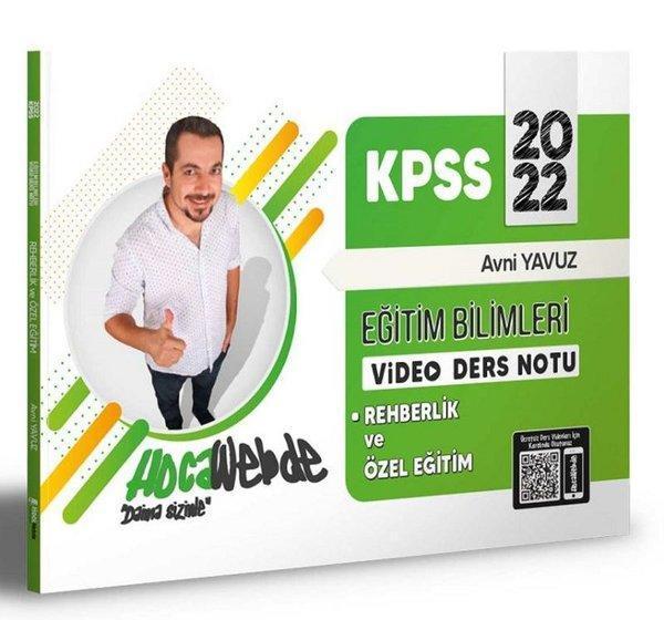 2022 KPSS Eğitim Bilimleri Rehberlik ve Özel Eğitim Video Ders Notları - Hoca Webde Yayınları - Image 1