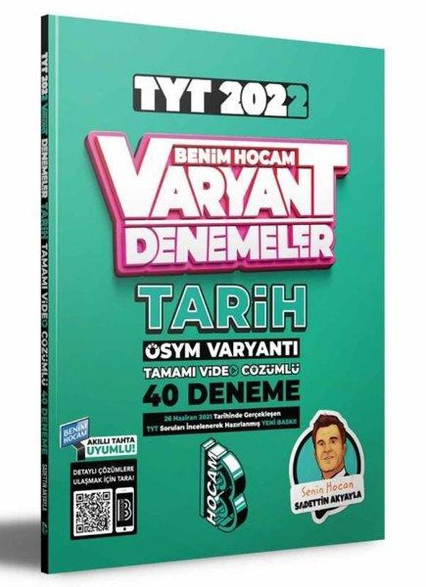 2022 TYT Tarih Tamamı Video Çözümlü 40 Deneme Sınavı - Benim Hocam Yayınları - Image 1