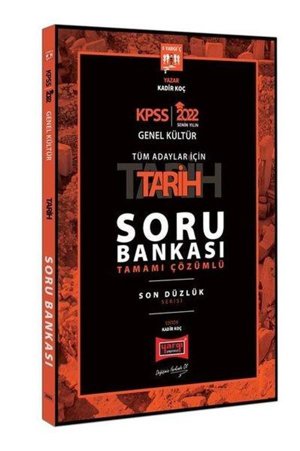 2022 KPSS Genel Kültür Tüm Adaylar İçin Son Düzlük 5 Yargıç Tamamı Çözümlü Tarih Soru Bankası - Yargı Yayınları - Image 1