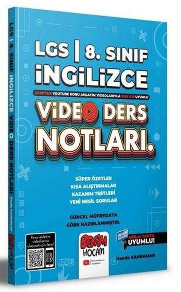 2022 LGS 8.Sınıf İngilizce Video Ders Notları - Benim Hocam Yayınları - Image 1