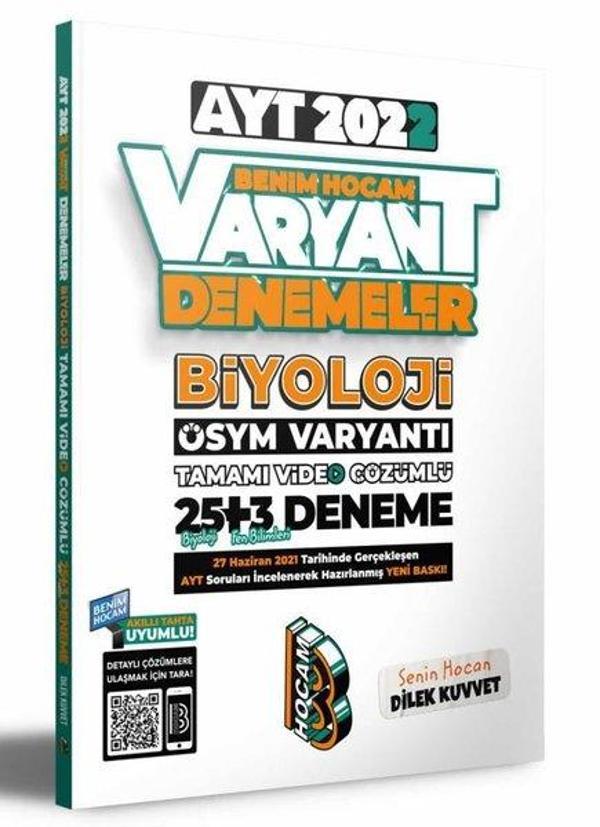 2022 AYT Biyoloji Tamamı Video Çözümlü 25+3 Deneme Sınavı - Benim Hocam Yayınları - Image 1