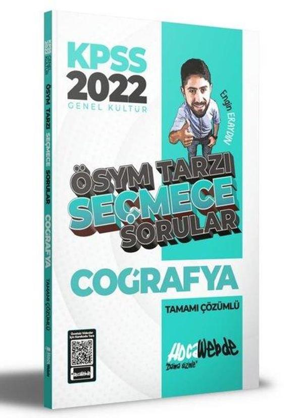 2022 KPSS Coğrafya ÖSYM Tarzı Seçmece Sorular Tamamı Çözümlü Soru Bankası - Hoca Webde Yayınları - Image 1