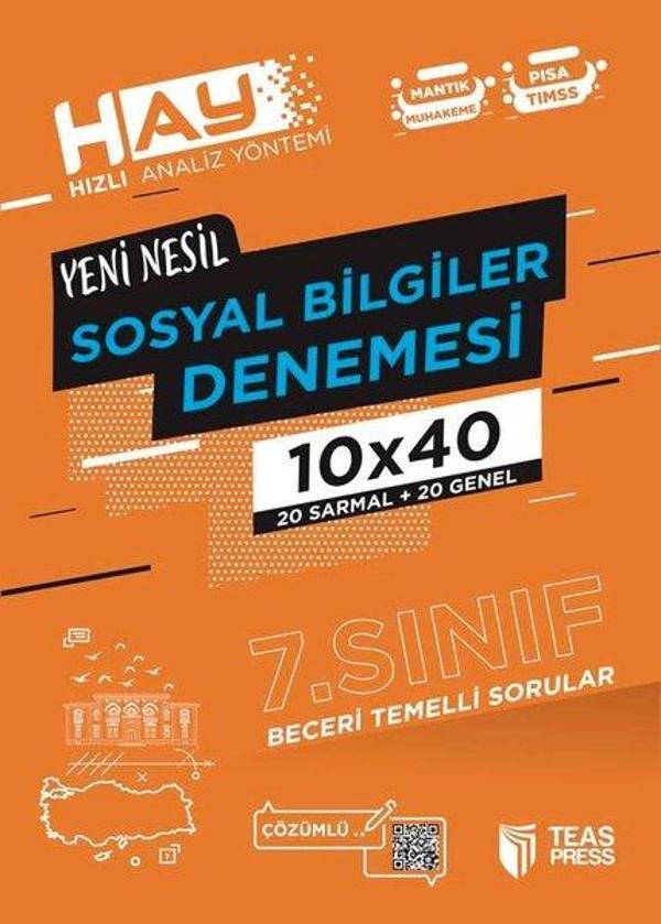 HAY 7.Sınıf Sosyal Bilgiler Branş Deneme - Teas Press Eğitim - Image 1