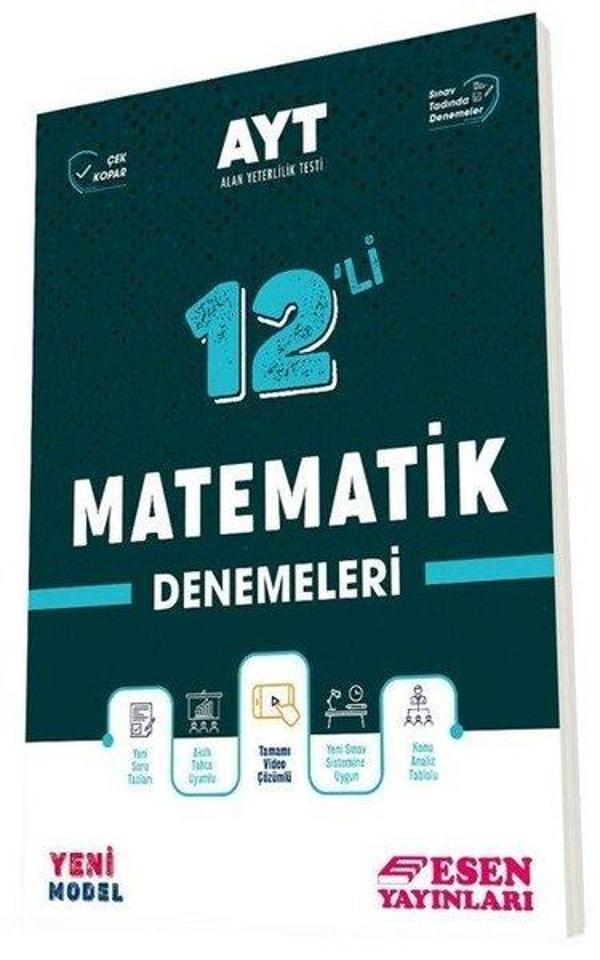 2022 AYT Matematik 12'li Deneme - Esen Yayıncılık - Eğitim - Image 1