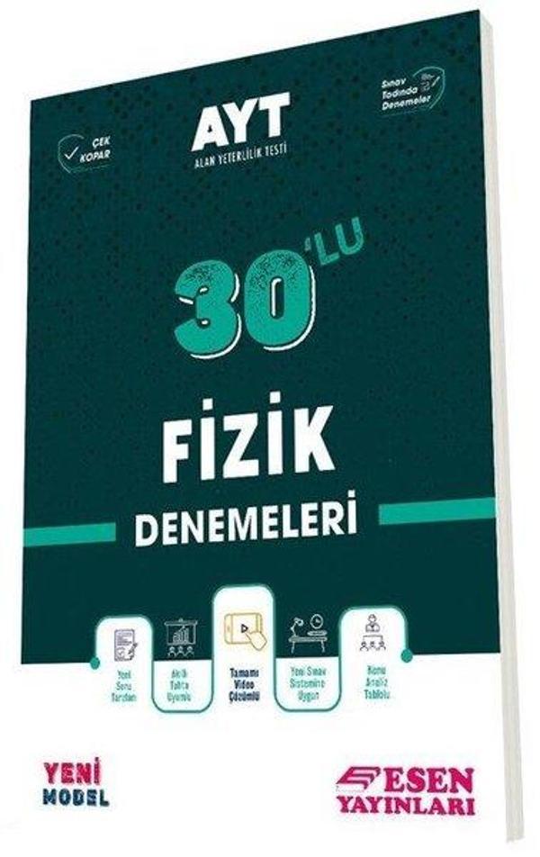 2022 AYT Fizik 30'lu Deneme - Esen Yayıncılık - Eğitim - Image 1