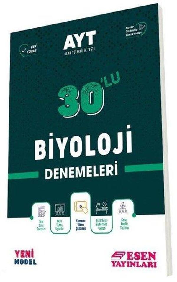 2022 AYT Biyoloji 30'lu Deneme - Esen Yayıncılık - Eğitim - Image 1