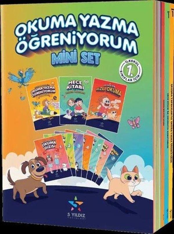 1.Sınıf Okuma Yazma Öğreniyorum Mini Set - 5 Yıldız Yayınları - Image 1