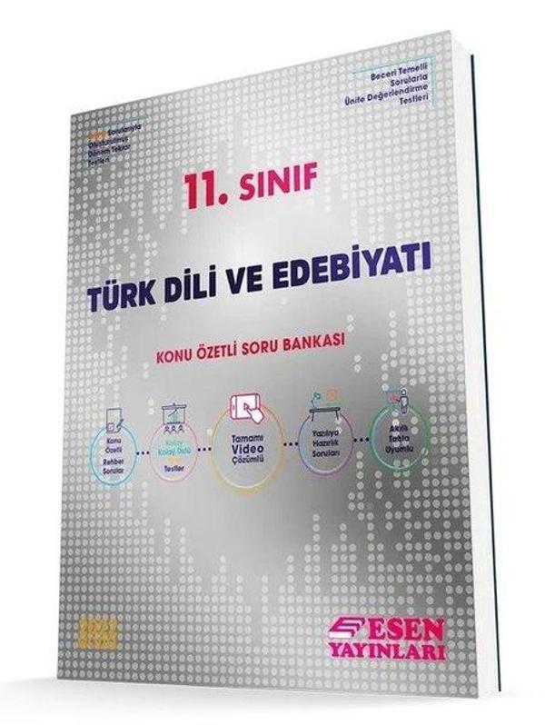 11.Sınıf Türk Dili ve Edebiyatı Konu Özetli Soru Bankası - Esen Yayıncılık - Eğitim - Image 1