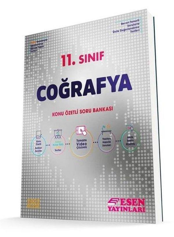 11.Sınıf Coğrafya Konu Özetli Soru Bankası - Esen Yayıncılık - Eğitim - Image 1
