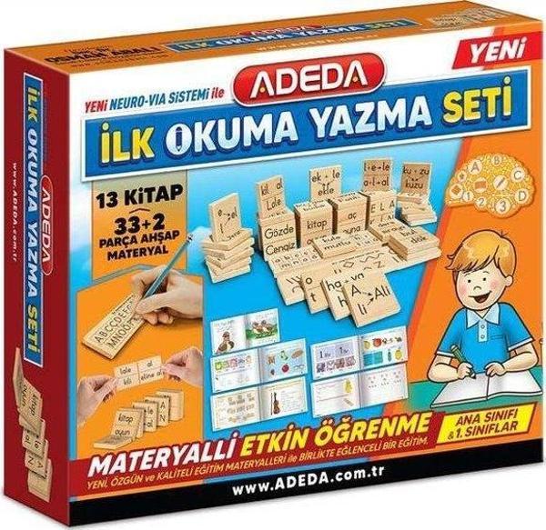 İlk Okuma Yazma Seti - 13 Kitap Takım - Ana Sınıfı ve 1.Sınıflar - Adeda Yayıncılık - Image 1