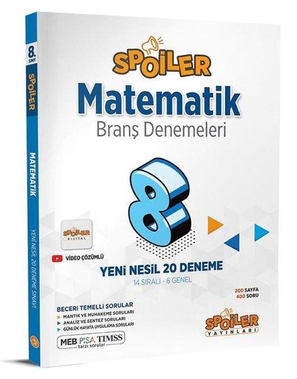 2023 8.Sınıf Matematik Branş Denemeleri - Spoiler Yayınları - Image 1