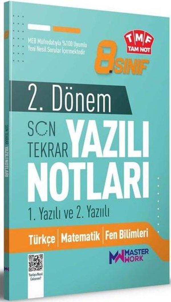 8.Sınıf 2.Dönem 1. ve 2. Yazılı Notları Son Tekrar - Master Work - Image 1