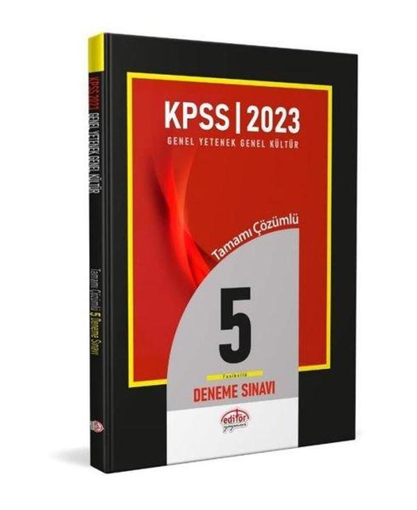 KPSS 2023 Genel Yetenek Genel Kültür Tamamı Çözümlü 5 Fasikül Deneme Sınavı - Editör - Image 1