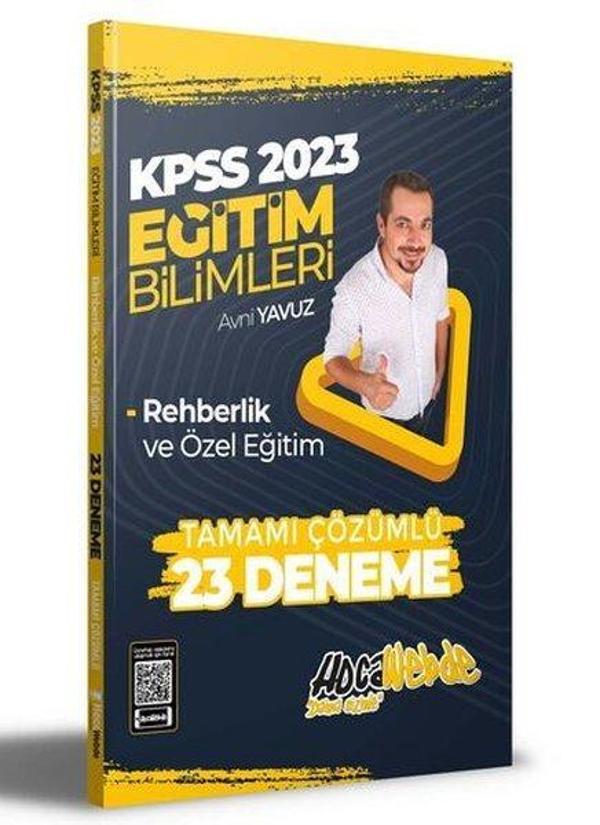 2023 KPSS Eğitim Bilimleri Rehberlik ve Özel Eğitim Tamamı Çözümlü 23 Deneme Sınavı - Hoca Webde Yayınları - Image 1