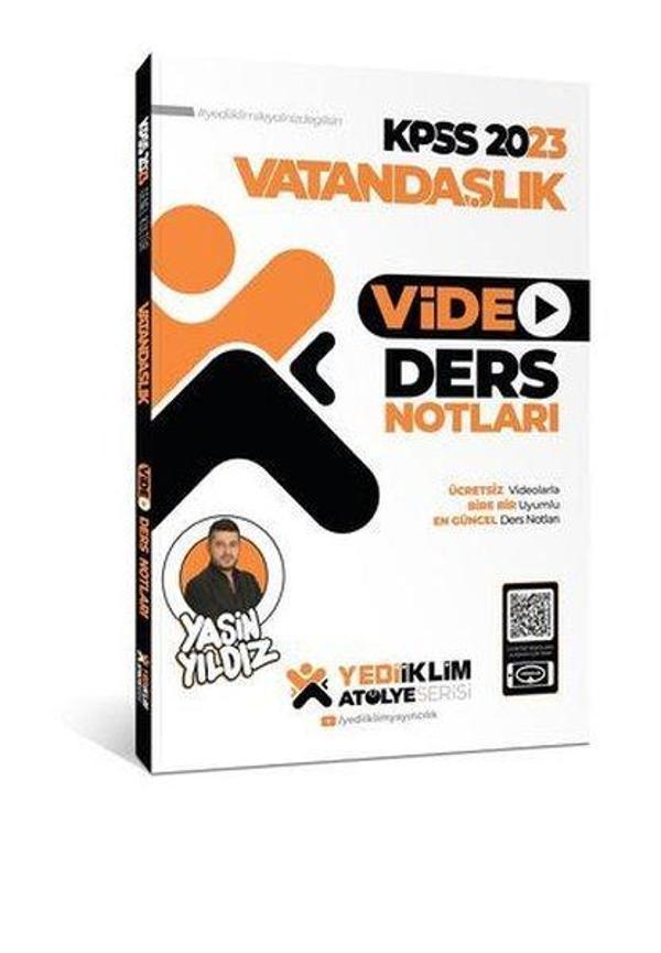 2023 KPSS Atölye Serisi Vatandaşlık Video Ders Notları - Yediiklim Yayınları - Image 1