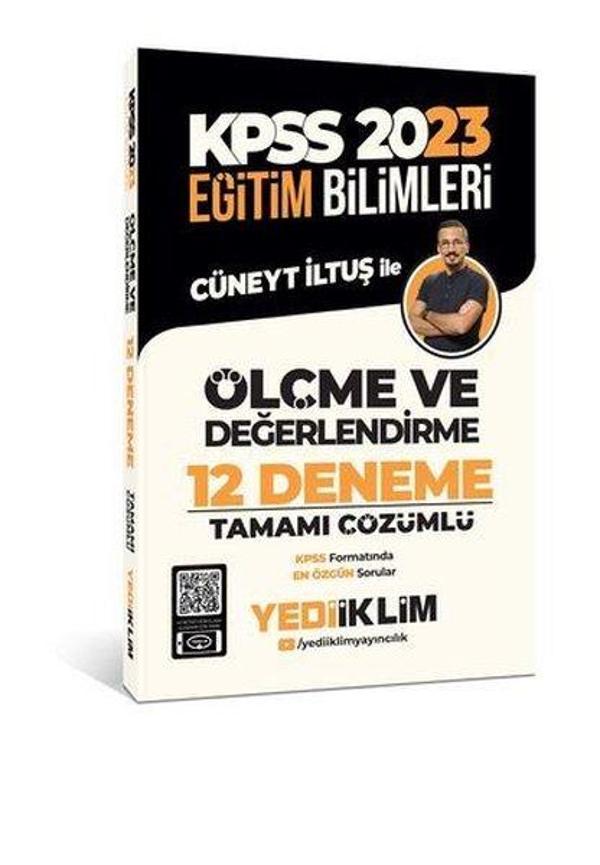 2023 KPSS Eğitim Bilimleri Ölçme ve Değerlendirme Tamamı Çözümlü 12 Deneme - Yediiklim Yayınları - Image 1