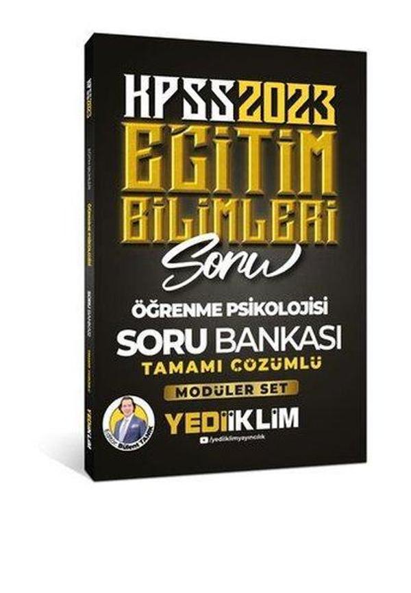 2023 KPSS Eğitim Bilimleri Öğrenme Psikolojisi Tamamı Çözümlü Soru Bankası - Modüler Set İçerisindek - Yediiklim Yayınları - Image 1