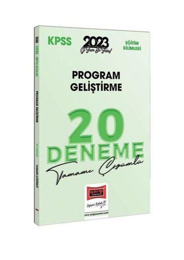 2023 KPSS Eğitim Bilimleri Program Geliştirme Tamamı Çözümlü 20 Deneme - Yargı Yayınları - Image 1