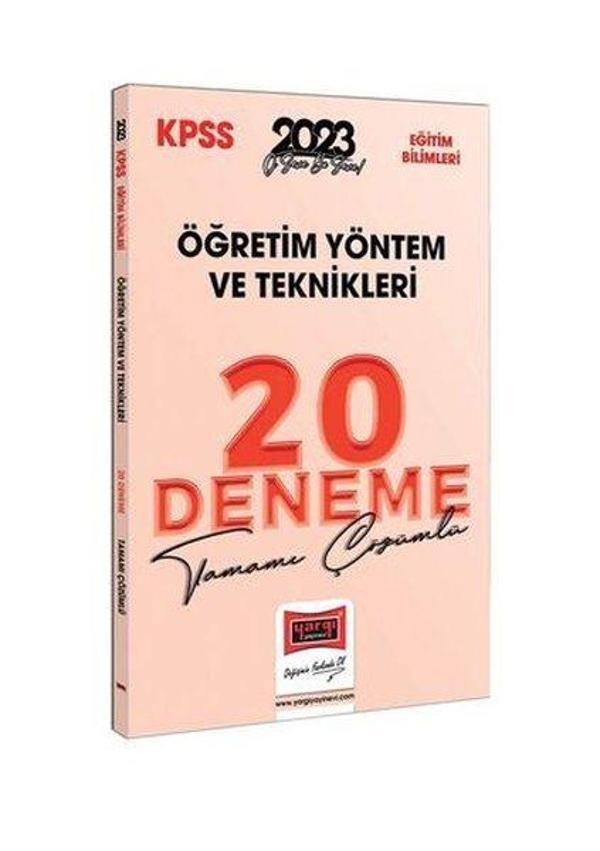 2023 KPSS Eğitim Bilimleri Öğretim Yöntem ve Teknikleri Tamamı Çözümlü 20 Deneme - Yargı Yayınları - Image 1