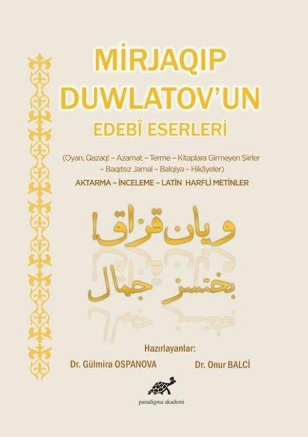 Mirjaqıp Duwlatov'un Edebi Eserleri - Paradigma Akademi Yayınları - Image 1