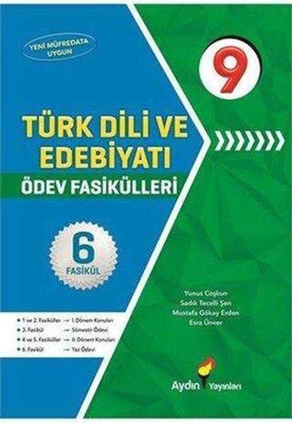 9. Sınıf Türk Dili ve Edebiyatı Ödev Fasikülleri - Aydın Yayınları-Eğitim - Image 1