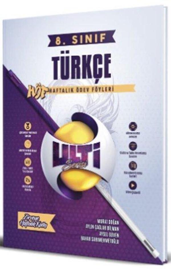 8. Sınıf LGS Türkçe Ulti Serisi Haftalık Ödev Föyleri - BES Yayınları - Image 1