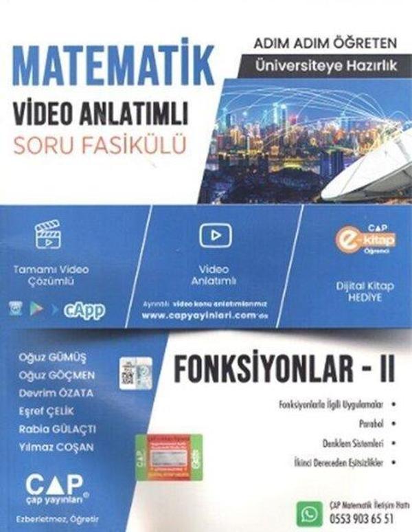 Üniversite Hazırlık Matematik Konu Anlatımlı Fonksiyonlar-II Soru Fasikülü - Çap Yayınları - Image 1
