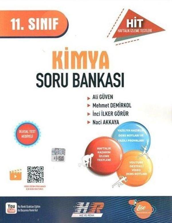 11. Sınıf Kimya HİT Soru Bankası - Hız ve Renk Yayınları - Image 1