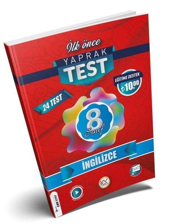 8. Sınıf İngilizce Yaprak Test - İlk Önce Yayınları - Image 1