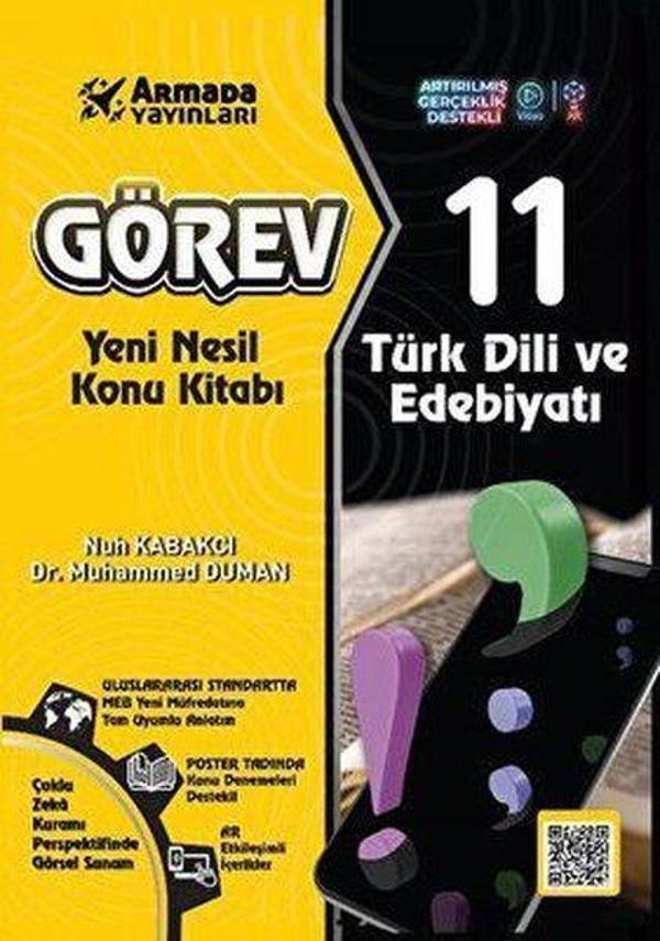 11. Sınıf Türk Dili ve Edebiyatı Görev Yeni Nesil Konu Kitabı - Armada Yayınları - Image 1
