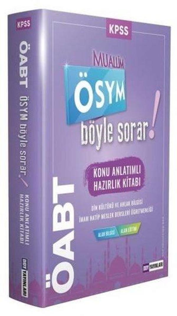 ÖABT ÖSYM Böyle Sorar Muallim Konu Anlatımı Çıkmış Soru Bankası - DDY - Image 1