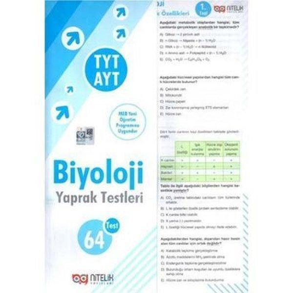 TYT - AYT Biyoloji Yaprak Testleri - Nitelik Yayınları - Image 1