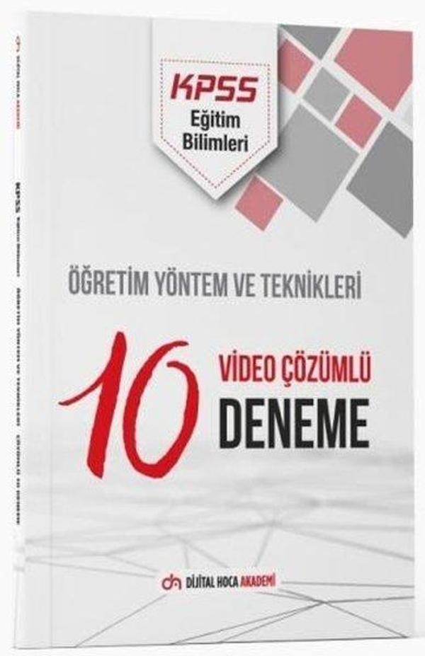 KPSS Eğitim Bilimleri Öğretim Yöntem ve Teknikleri Video Çözümlü 10 Deneme - Dijital Hoca - Image 1